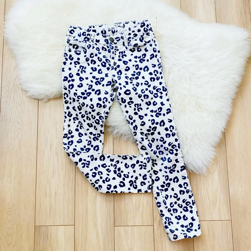 Gap tween girls leopard pants, jeans, size 7
